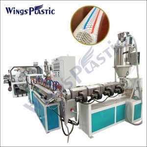 Automation PVC Braided Hose Transparent Fibre Reinforced Pipe Making Machine