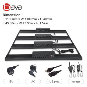 4x4 5000k 660nm Led Plant Light Bar Phlizon Hydropics 800w