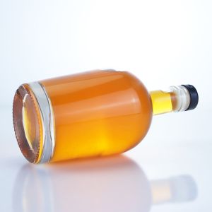 750ml Glass Liquor Bottle for Gin Rum Vodka Custom Shape with Glass Collar