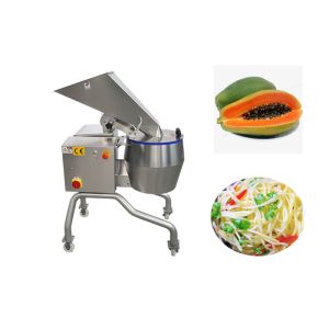 Cheap 1.5KW Papaya Cutting Machine 3000kg/H Potato Chips Slicer With 12 Set Blade for sale