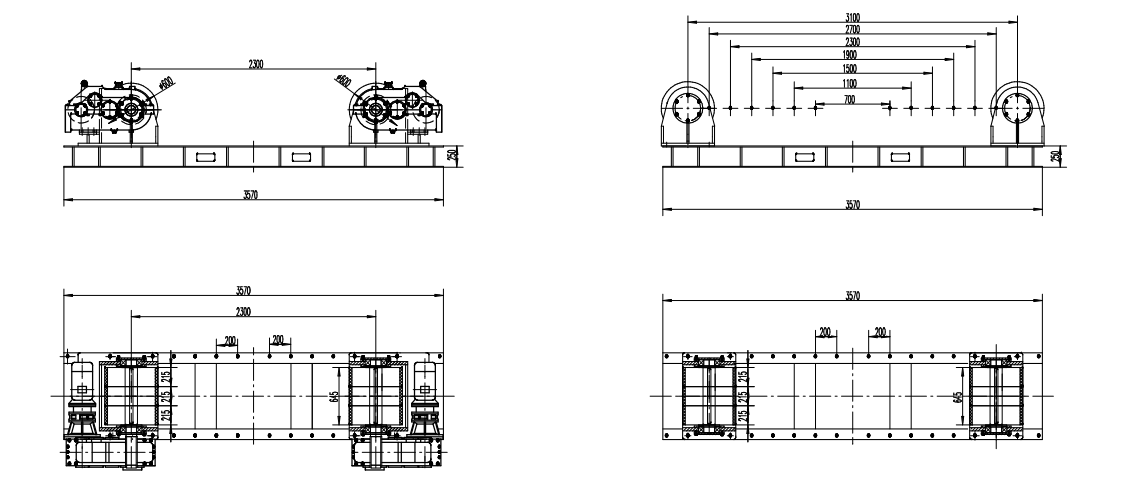 200 Ton Conventional Welding Rotator