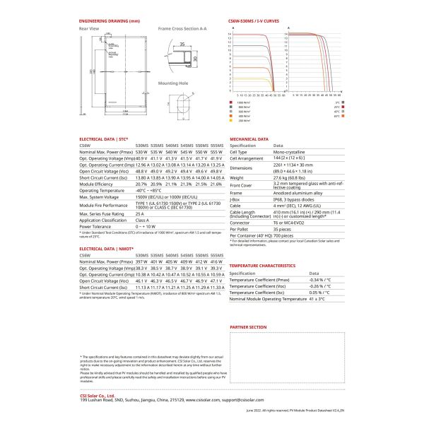 Canadian Solar Photovoltaic Modules 540W 545W 555W Shingled Solar Panel Uses At Home