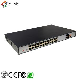 L3 Managed PoE Switch POE Fiber Media Converter 24 Port 10 / 100 / 1000 Base -T