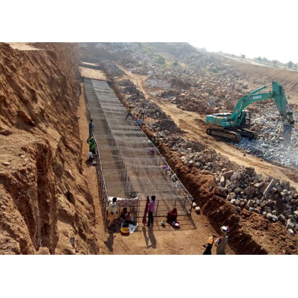 Architectural Retaining Wall Gabion Baskets , d Steel Gabion Rock Cages
