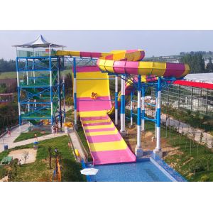 Giant Boomerang Water Slide Fiberglass Auqa Slide For Family Fun Amusement Park