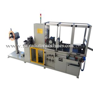 Copper Fin Radiator Making Machine AC Servo Control With 60 M/Min Feeding Speed