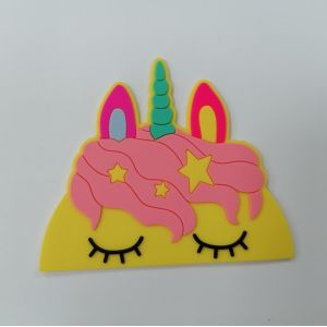 Heat Transfer Customized 3D PVC Silicone Rubber Labels Washable Badge