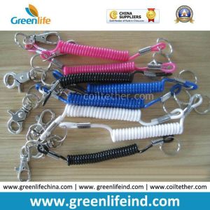 Plastic Bungee Coiled Cord W/Customized Accessories&Colors