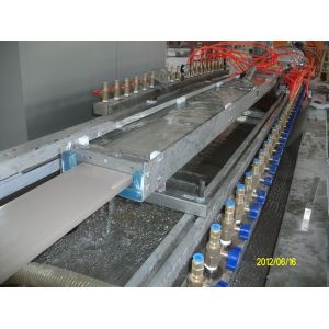 Cheap WPC wood plastic PE / PP / PVC profile machine with auxiliary machinery SJSZ80 for sale