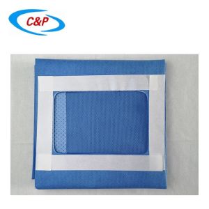 China Fenestrated Disposable Surgical Drape Towel With Hole Blue Green on sale