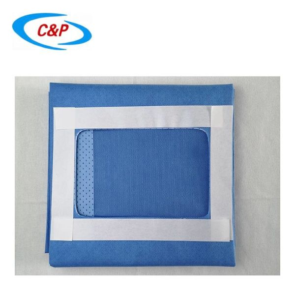 Quality Fenestrated Disposable Surgical Drape Towel With Hole Blue Green wholesale