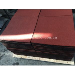 Exterior gym / playground / swimming pool interlocking rubber tile dogbone crumb