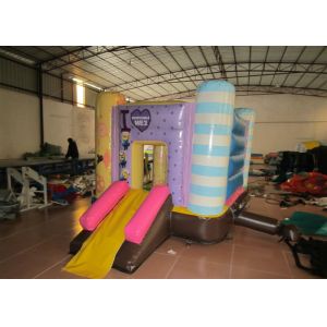 Minions Inflatable Jump House 0.55mm Pvc Tarpaulin 3.8 X 2.8m For Children Party
