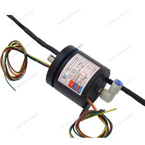 Integrate Pneumatic Rotary Union Combine Conductive Swivel With Encoder Signal