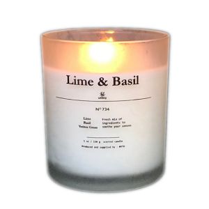 China Beautiful Plain Jar Candles Frosted Glass Jar Customized Logo SGS Certification on sale