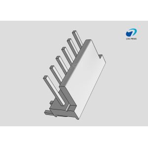 Cheap PCB Mount Header, Right Angle, Wire-to-Board, 6 Position, 3.96mm Pitch, Tin, Natural Housing Color, Shrouded / Solid for sale