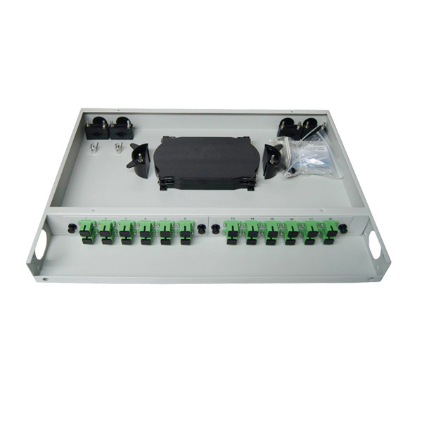 Quality Slid Able Rack Mount Fiber Optic Distribution Frame 24 Fiber SC Connector wholesale