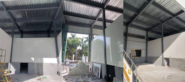 Modern Aesthetically Pleasing Light Steel Structure Building For Airline Ground Services