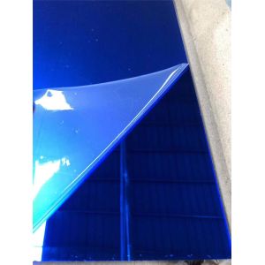 Blue Plexiglass Mirror Sheets 4x6 Foot Acrylic Panel Adhesive