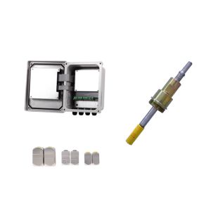 Transit Time Ultrasonic Flow Rate Sensor Clamp On Type Fiberglass Housing