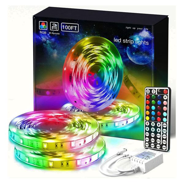 5m 12V Luces 5050 Multi Color Mood Magic Lights 100ft Led Light Strip With