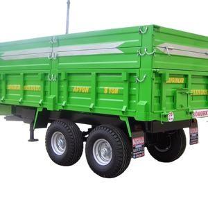 China Flexible CE Agricultural Tractor Trailer 20 Ton Manual Upload Tipping Trailers on sale