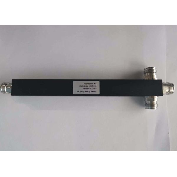 698-3800MHz Black Square 4.3-10 Mini Din Female 3 Way Power Divider Splitter