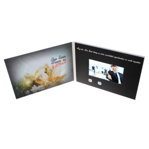 Laser Paper Greeting Card With Video Screen 1024*600P Resolution