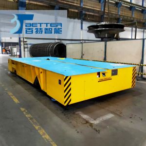Factory Supply 65ton Remote Control Material Handling Trackless Transfer Cart