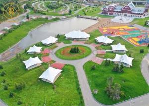 Cheap Thermal Insulation Luxury Resort Tents With Solid Wood Floor for sale