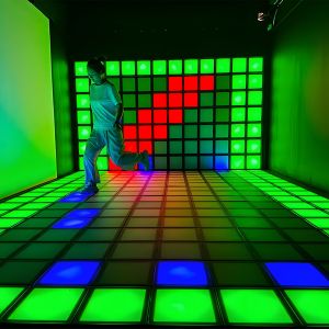 Factory Supply 30x30cm Wired Interactive RGB Activate Game LED Dance Floor