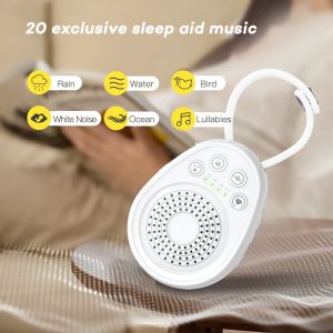 Rechargeable White Noise Sound Machine With 3.5mm Earphone Support 1000mA Lithum