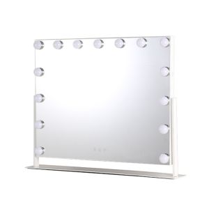 Square Illuminated Vanity Mirrors Rechargeable Makeup Mirror