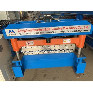 Automated PLC Controlled Roll Sheet Forming Machine 12 Rollers Hydraulic Cutting