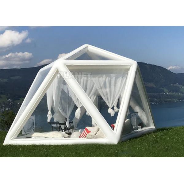 Portable Large Clear Bubble House Inflatable Triangle Transparent PVC Inflatable