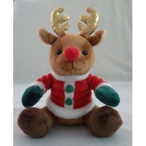 Promotion Gifts Moose Reindeer Custom Plush Toys With 100% PP Cotton Fabric