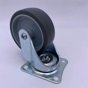 TPR Soft Rubber No Noise Swivel Castor Wheels 3 Inch