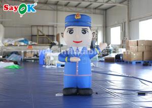 Cheap 1.5m Height Inflatable Cartoon Characters Police Model For Advertiement for sale