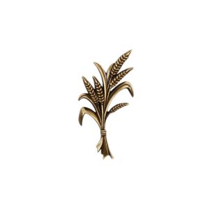 Flower Pattern Shape Grave Decorations High Strength Brass Materials