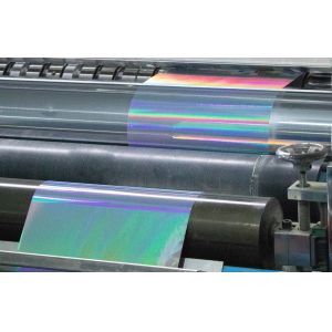 waterproof Self Adhesive Holographic Film Label Paper 50u Surface Thickness
