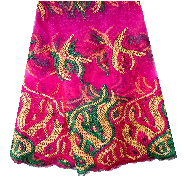 Quality multicolor latest african lace fabrics 2015 wholesale