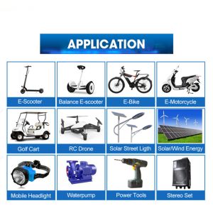 LiFePO4 Lithium Battery 24V 36V 60V 72V 50AH 60AH 100AH Rechargeable Lithium Ion