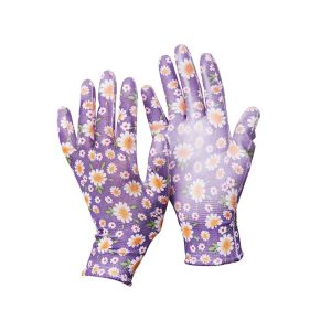 China PU138 Polyester Liner PU Coated Gardening Work Gloves for Ladies Used in Construction on sale