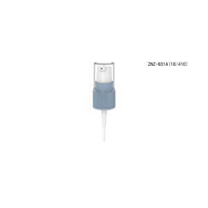 China Ribbed Surface 18/4 Fine Mist Pump Sprayer With Half Cover Caps on sale