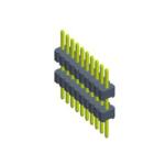 Industrial PCB Header Connector , Single Row Header Connector Signal Transmissio