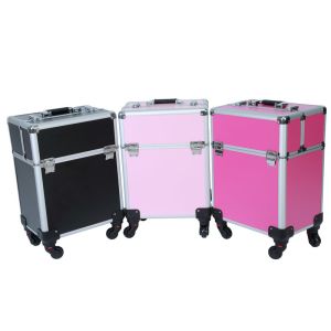 Portable Rolling Pro Makeup Cases,Rolling Cosmetic Organizer