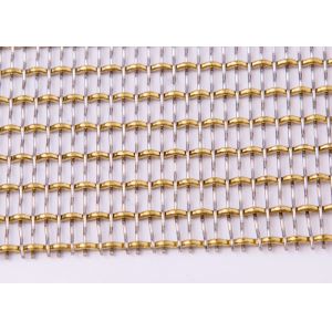 65ft SS316L Red Copper Decorative Wire Mesh Grilles Gold Plated For Radiator