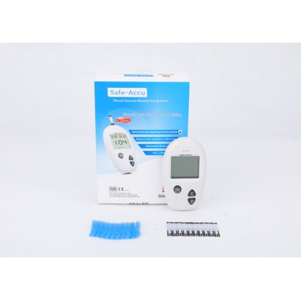 Quality English Version Blood Glucose Meter Kit with Tests Trips and Lancets 30-60% HCT Sugar Blood Glucometer wholesale