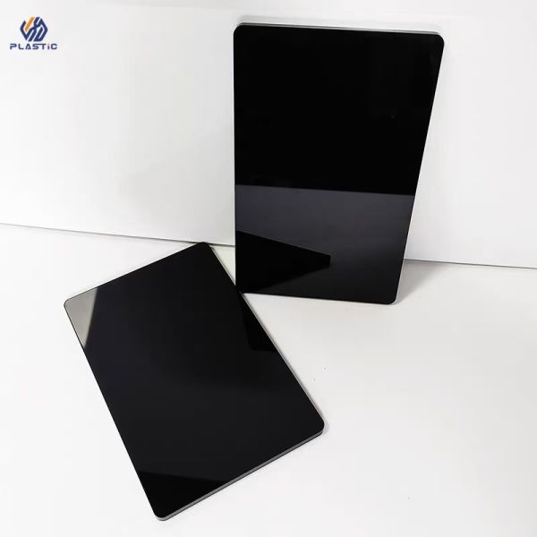 Heat Resistant Acrylic Sheet Black Colour , Color Transparent Acrylic Sheet OEM Logo