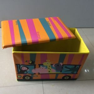 OEM Plastic PU foldable Clothes Storage Box Custom Print